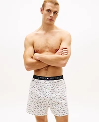 Tommy Hilfiger Men's Woven Front Button Opening Boxer