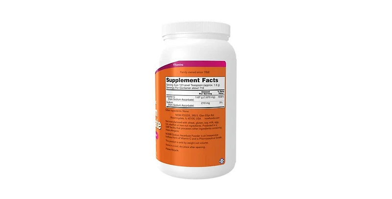 Now Foods Sodium Ascorbate Powder, 3 lbs