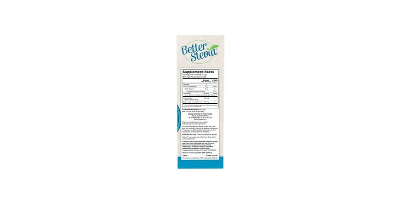 Now Foods BetterStevia Balance, Chromium & Inulin 100 Pkts