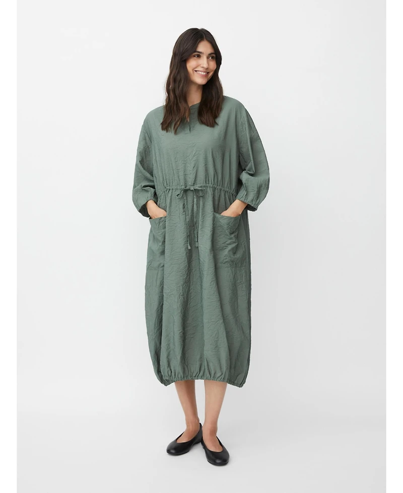 Masai Copenhagen Women's MaNymosa 3/4 Sleeve Loose Fit Midi Dress