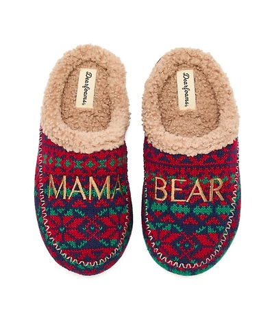 Dearfoams Women's Mama Bear Clog Slipper