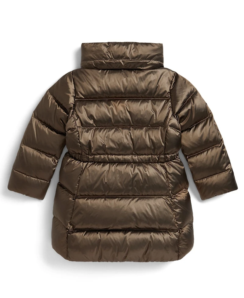 Polo Ralph Lauren Girls 2T-6X Insulated Metallic Outerwear Coat