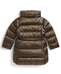 Polo Ralph Lauren Girls 2T-6X Insulated Metallic Outerwear Coat