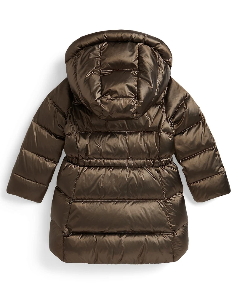 Polo Ralph Lauren Girls 2T-6X Insulated Metallic Outerwear Coat
