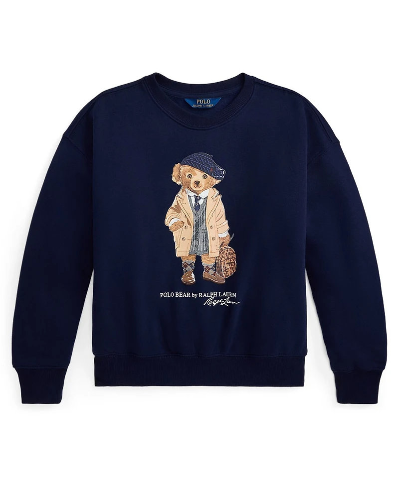 Polo Ralph Lauren Girls 7-16 Crewneck Boxy Sweatshirt