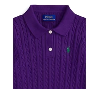 Polo Ralph Lauren Girls 2T-6X Mini-Cable Sweater
