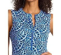 Tommy Bahama Women's Shell Cove High Neck One Piece Swimsuit