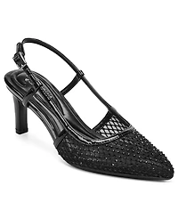 Easy Spirit Women's Ravin eFlex Embellished Mesh Slingback Pumps