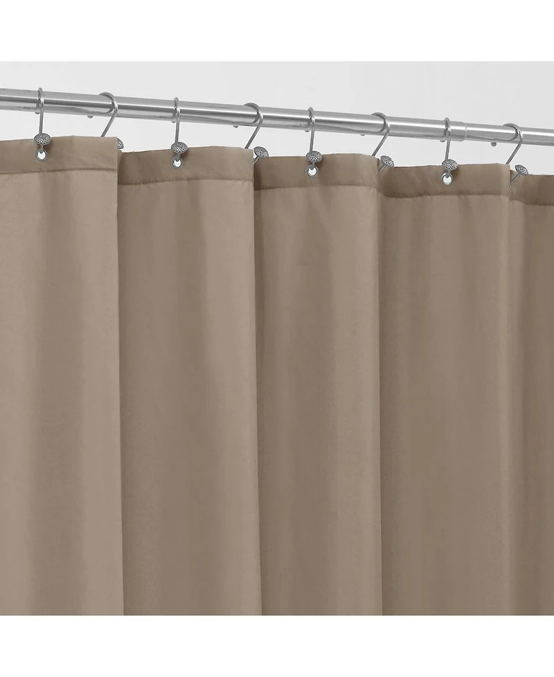 Montauk Accents Bliss Linen/Taupe Water Resistant Fabric Shower Liner - Standard Size