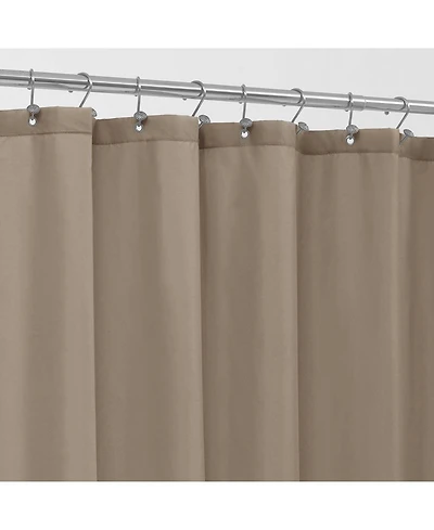 Montauk Accents Bliss Linen/Taupe Water Resistant Fabric Shower Liner - Standard Size