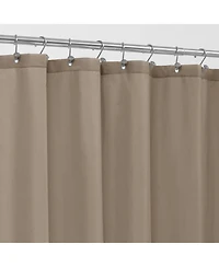 Montauk Accents Bliss Linen/Taupe Water Resistant Fabric Shower Liner - Standard Size