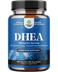 Nature's Craft Dhea 100mg for Men and Women | High Strength Supplement for Enhanced Energy and Balanced Hormone | 180ct