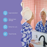 Turbie Twist Microfiber Turbie Twist 2 Pack (Sheepskin, Pinecone)