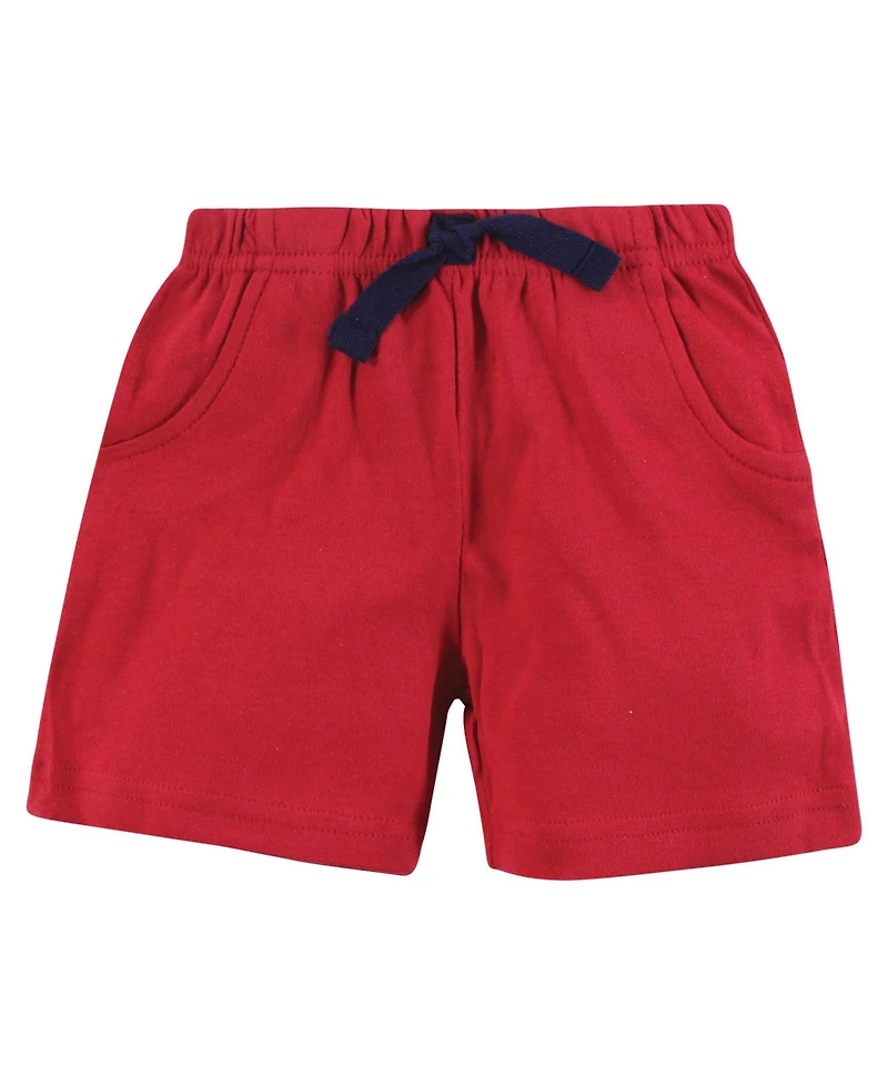 Hudson Baby Toddler Boys Four-Pair Active Shorts Bundle