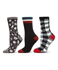 MeMoi Women's Pair Pack Cozy Crew Socks