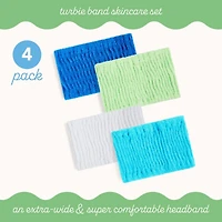 Cotton Turbie Band 4 Pack (Ocean Breeze)