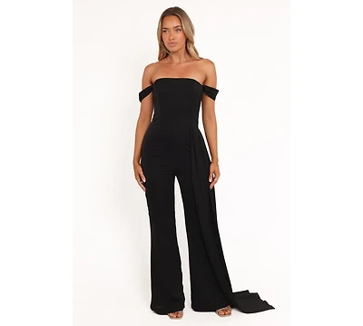 Petal and Pup Women's Jenny Off Shoulder Jumpsuit - Black Xl