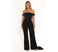 Petal and Pup Women's Jenny Off Shoulder Jumpsuit - Black Xl