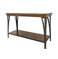 Intercon Sofa Back Table, 50 x 18 x 30 in Copper