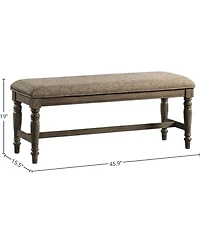 Intercon 46"" Backless Bench w/Cushion in Roasted Oak