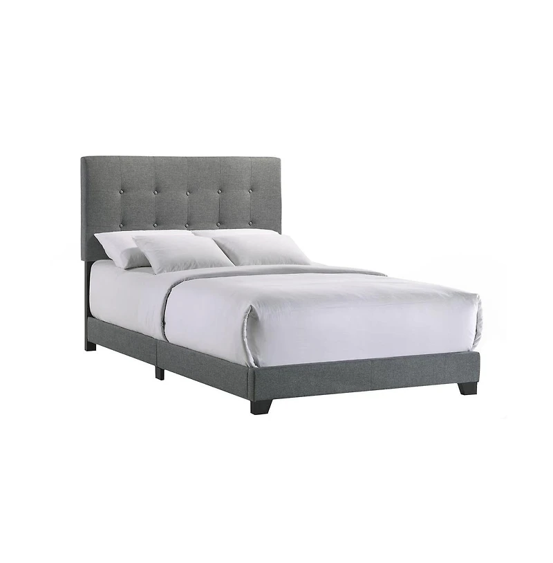 Intercon Addyson Full Uph Bed in Addyson Gunmetal Fabric