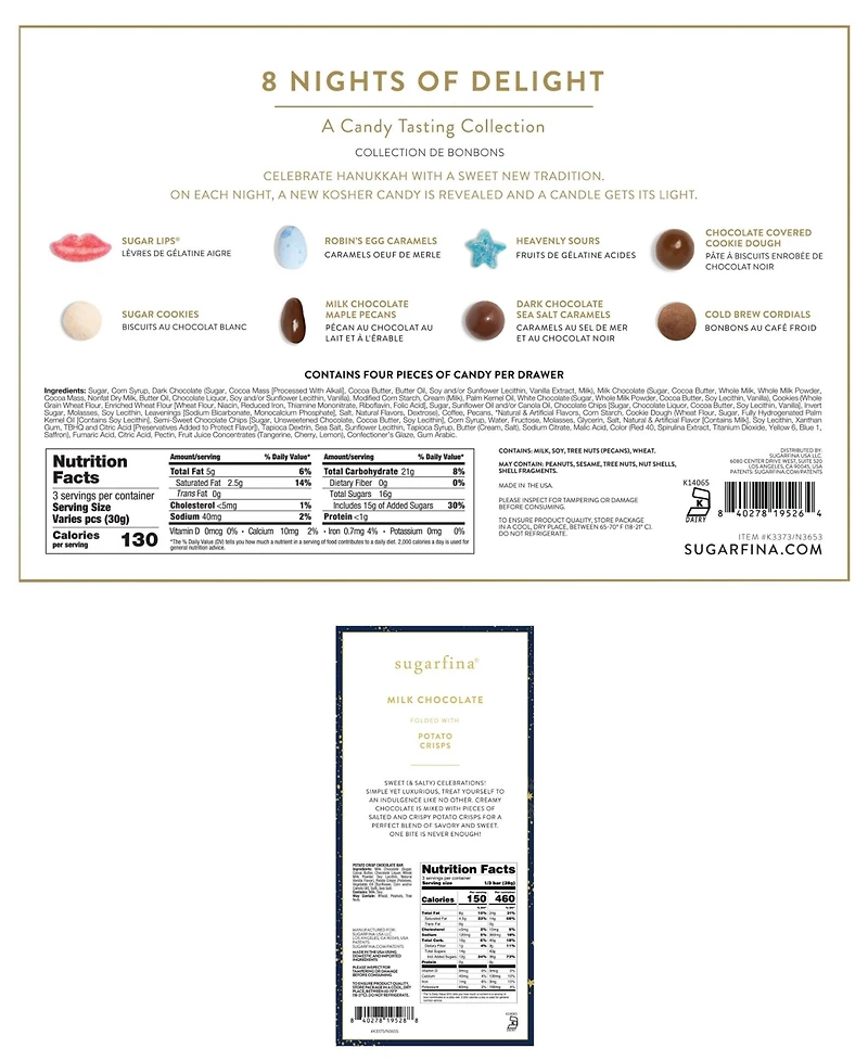 Sugarfina Holiday Eight Nights of Delight Bundle, 2 Piece