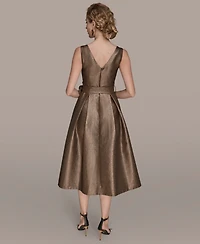Donna Karan New York Women's V-Neck Sleeveless Dress