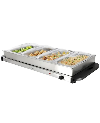 MegaChef Buffet Server & Food Warmer With Removable Sectional Trays