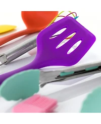 MegaChef Mulit-Color Silicone Cooking Utensils, Set of 12