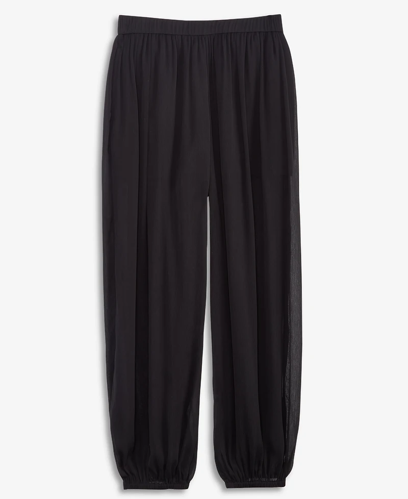 I.n.c. International Concepts Women's Pull-On Crinkle-Chiffon Balloon Pants, Macy's Exclusive