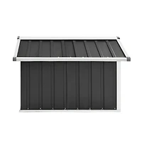 vidaXL Garden Shed Anthracite Galvanized steel Medium Durable