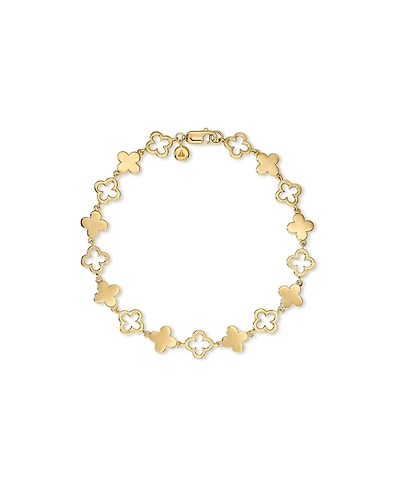 Devata Clover Chain Bracelet in Gold Plated Sterling Silver