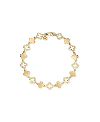 Devata Clover Chain Bracelet in Gold Plated Sterling Silver