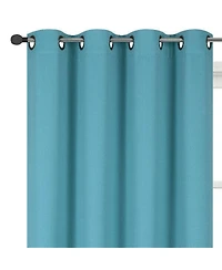 Kate Aurora 100% Thermal Blackout Bath & Kitchen Window Curtains - 50 in. W x 45 L, Teal