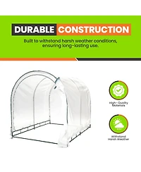 JumpKing TrueShelter 6' X 8' Green House - Indoor or Outdoor Green House for Plants & Flowers - Portable Large Cover for Garden Lovers or Beginners