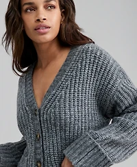 And Now This Petite Chunky V-Neck Cardigan Sweater, Macy's Exclusive