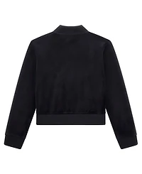 Guess Girls 8-16 Velour Rhinestone-Embellished Triangle Logo Active Sweatshirt