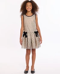 Bonnie Jean Girls 7-16 2-Piece Sequin Dot Dress and Cardigan Set
