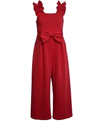 Bonnie Jean Girls 7-16 Ruffled Scuba Jumpsuit