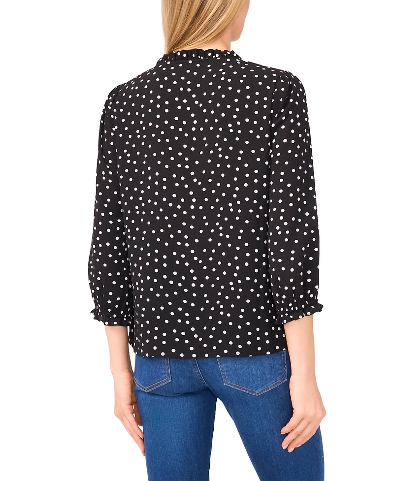 CeCe Women's 3/4-Sleeve V-Neck Top