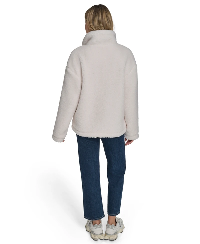 Levi's Women's Regular Stand Collar Sherpa Teddy Jacket