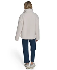 Levi's Women's Regular Stand Collar Sherpa Teddy Jacket