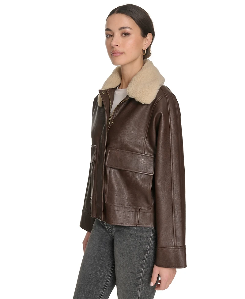 Levi's Women's Removable Collar Aviator Jacket