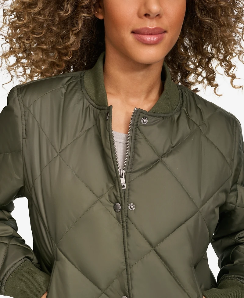 Levi's Women's Regular Diamond Quilted Sherpa Lined Bomber Jacket