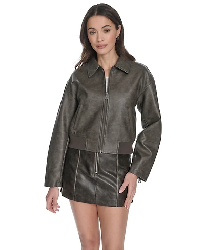 Levi's Women's Regular Faux Leather Bomber Jacket