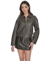 Levi's Women's Regular Faux Leather Bomber Jacket