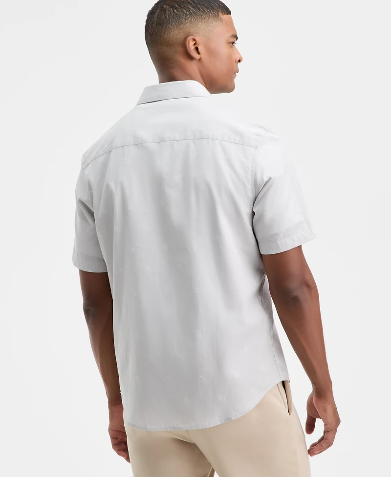 Alfani Men's Short-Sleeve Dobby Shirt, Macy's Exclusive