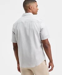 Alfani Men's Short-Sleeve Dobby Shirt, Macy's Exclusive