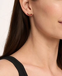Michael Kors Gold Tone Pave Stud Earrings
