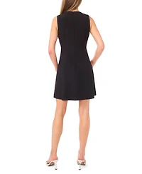 CeCe Women's Attached Bows Sleeveless Mini Dress
